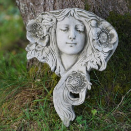 Burgess Art Nouveau Wall Planter B Stone Statue Outdoor Garden Ornament Deco Flower Pot - thumbnail 4