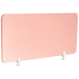 Beliani  Desk Screen Split Peach Pink - thumbnail 1