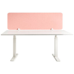 Beliani  Desk Screen Split Peach Pink - thumbnail 3