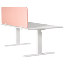 Beliani  Desk Screen Split Peach Pink - thumbnail 4