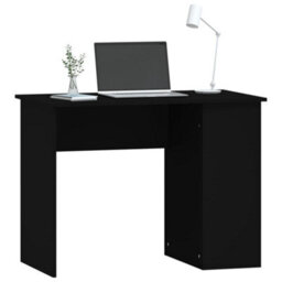Berkfield Desk Black 100X55X75 Engineered Wood - thumbnail 3