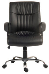 Teknik Milan Executive Chair In Leather Look Finish, With Gas Lift Seat Height Adjustment And Recline Function - thumbnail 2
