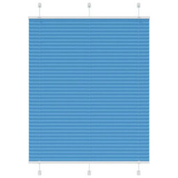 Berkfield Modern Pleated Blind Blue 105X100 Cm Fabric Width 104.4 Cm Polyester - thumbnail 2
