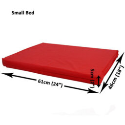 Actiaspet Small Dog Bed Cage Crate Pet Waterproof Hygienic Bedding Tough Hardwearing Cushion Mat Red - thumbnail 2