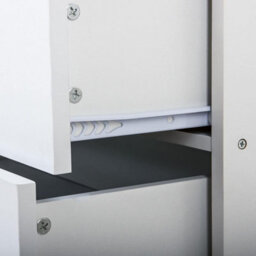 Home Treats White Chest Of 4 Drawers Anti Bowing  Support 75 X 72 X 36 Cm - thumbnail 6