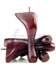 L&F Queen Anne Wooden Legs 150mm Mahogany High Set Of 4 Replacement Furniture Feet Chairs Sofas Footstools M10 (10mm) - thumbnail 3