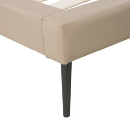 Beliani Bed Faux Leather Essonne 160 X 200 Cm (Eu King Size) Beige - thumbnail 9