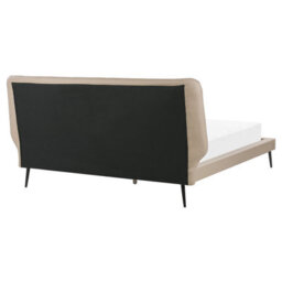Beliani Bed Faux Leather Essonne 160 X 200 Cm (Eu King Size) Beige - thumbnail 6