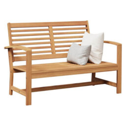 Berkfield Stylish Garden Bench Natural 110 X 64 X 76.5 Cm Solid Teak Wood - thumbnail 3