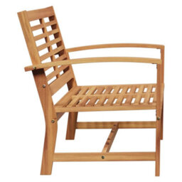 Berkfield Stylish Garden Bench Natural 110 X 64 X 76.5 Cm Solid Teak Wood - thumbnail 6