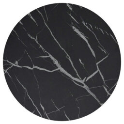 Berkfield Modern Side Table Gold And Black Marble 45 Cm Tempered Glass - thumbnail 5