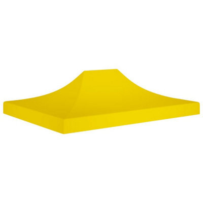 Walplus Party Tent Garden Gazebo Canopy Roof 4X3 M Yellow 270 G/mâ² - image 1