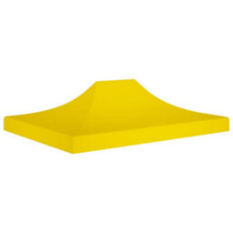 Walplus Party Tent Garden Gazebo Canopy Roof 4X3 M Yellow 270 G/mâ² - thumbnail 1