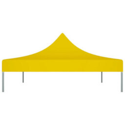 Walplus Party Tent Garden Gazebo Canopy Roof 4X3 M Yellow 270 G/mâ² - thumbnail 4