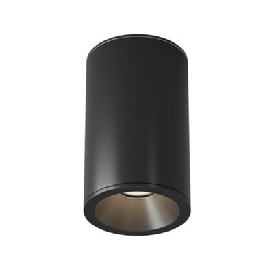 Luminosa Lighting Luminosa Zoom 10.5Cm Round Outdoor Surface Mounted Downlight Black Ip65 1Xgu10 - image 1