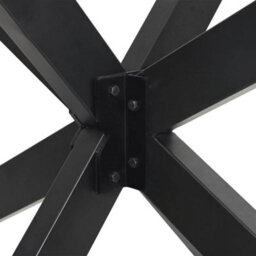 Berkfield Dining Table Leg Spider Shape Anthracite 120X68X(72-73) Cm Steel - thumbnail 7