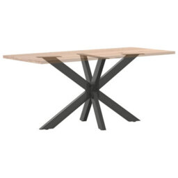 Berkfield Dining Table Leg Spider Shape Anthracite 120X68X(72-73) Cm Steel - thumbnail 6