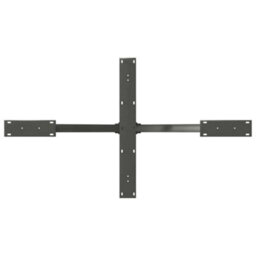 Berkfield Dining Table Leg Spider Shape Anthracite 120X68X(72-73) Cm Steel - thumbnail 5