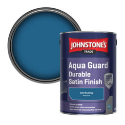 Johnstone's Trade Wood & Metal Aqua Guard Durable Satin Paint Into The Deep (Ppg1161-6) 5L - thumbnail 1