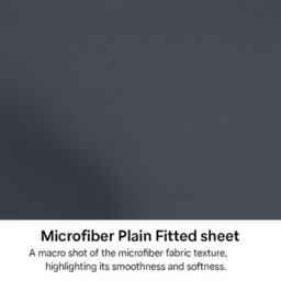 Bedlooms Double Fitted Sheet 40Cm Extra Deep - Soft Microfiber Deep Pocket Elasticated Bed Fitted Sheets Charcoal, 137X190 Cm - thumbnail 4