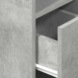 Berkfield Bedside Cabinets 2 Pcs With Drawer Concrete Grey 25X31X66 Cm - thumbnail 8