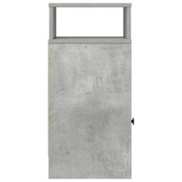 Berkfield Bedside Cabinets 2 Pcs With Drawer Concrete Grey 25X31X66 Cm - thumbnail 6