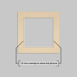 Ak Frames 60X60Cm Ivory Picture Mounts To Fit 40X40Cm Aperture Size - Mount Board Only (No Frame Included) - thumbnail 4