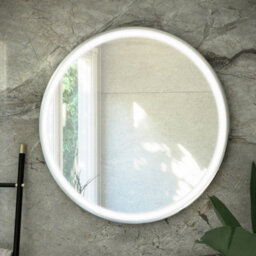 RAK Ceramics Rak Art Round 800mm Diameter Led Illuminated Bathroom Mirror With Touch Sensor & Demister Pad - thumbnail 1