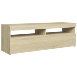 Vidaxl Tv Cabinet With Led Lights Sonoma Oak 120X35X40 Cm - thumbnail 7