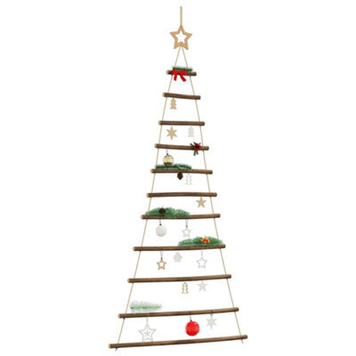 Walplus Hanging Christmas Tree With Top Star 74X150 Cm Natural Branch - image 1
