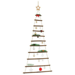 Walplus Hanging Christmas Tree With Top Star 74X150 Cm Natural Branch - thumbnail 1