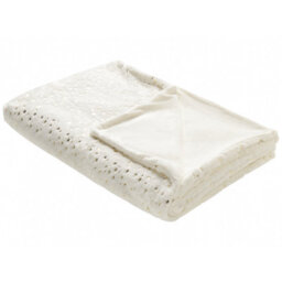 Beliani Blanket Alazeya 150 X 200 Cm Off-White