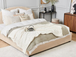Beliani Blanket Alazeya 150 X 200 Cm Off-White - thumbnail 2