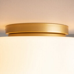Luminosa Lighting Luminosa Glassy Modern Globe Ceiling Light Gold 1Xe27 White Shade - thumbnail 5