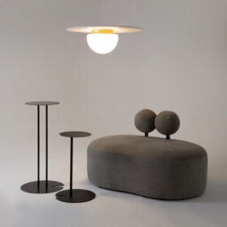 Luminosa Lighting Luminosa Glassy Modern Globe Ceiling Light Gold 1Xe27 White Shade - thumbnail 3