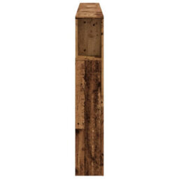 Berkfield Led Headboard Old Wood 200X18.5X103.5 Cm Engineered Wood - thumbnail 7