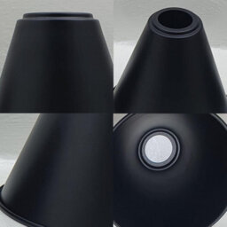 Ledsone Pack Of 2 Black Cone Pendant Light Shade Retro Easy Fit 18Cm Ceiling Lampshade For Bedroom Kitchen Dining Room - thumbnail 7