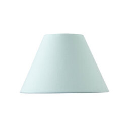 Happy Homewares Traditional 8 Inch Duck Egg Blue Cotton Fabric Coolie Lamp Shade - thumbnail 3