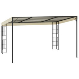 Walplus Wall-Mounted Gazebo 3X4 M Cream Fabric - thumbnail 4