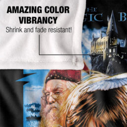 Harry Potter And The Philosophers Stone Movie Poster Blanket Multicoloured (One Size) - thumbnail 4