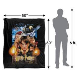 Harry Potter And The Philosophers Stone Movie Poster Blanket Multicoloured (One Size) - thumbnail 5