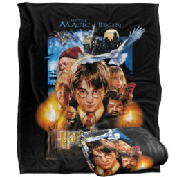 Harry Potter And The Philosophers Stone Movie Poster Blanket Multicoloured (One Size)