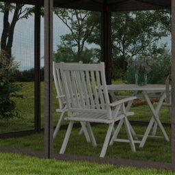 Outsunny Garden Folding Tent Heavy Duty Pop Up Gazebo For Party Light Grey - thumbnail 9