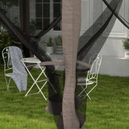 Outsunny Garden Folding Tent Heavy Duty Pop Up Gazebo For Party Light Grey - thumbnail 8
