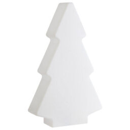 Beliani Cordless Rgb Christmas Tree Floor Lamp White Ip54 - Rechargeable Outdoor Decorative Light, 830mm - thumbnail 4