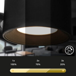 Briloner 2 X Led Wall Light Rechargeable Reading Lamp Magnet Adjustable Spotlight Black - thumbnail 6