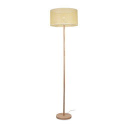 Valuelights Heather Light Wood Floor Lamp And E27 Gls Led 6W Warm White 3000K Bulb - thumbnail 1