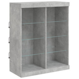 Berkfield Sideboard With Led Lights Concrete Grey 81X37X100 Cm - thumbnail 3