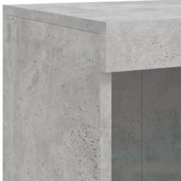 Berkfield Sideboard With Led Lights Concrete Grey 81X37X100 Cm - thumbnail 9