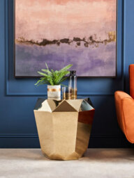 Orsina Glynn Black And Gold Medium Vase - thumbnail 4